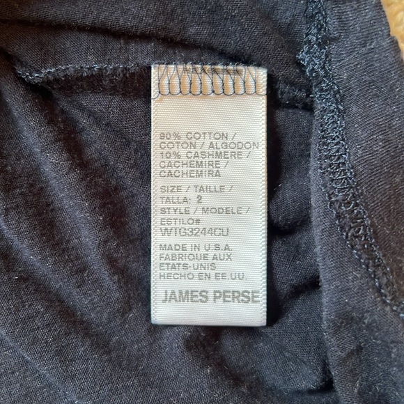 EUC James Perse size medium short sleeve black tee - Picture 8 of 8